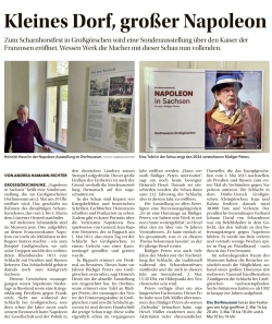 "Kleines Dorf, großer Napoleon" Mitteldeutsche Zeitung vom 30.04.2025 "Kleines Dorf, großer Napoleon" Mitteldeutsche Zeitung vom 30.04.2025