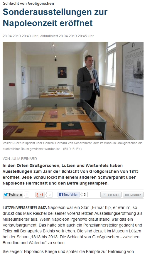 ”Gedenken in Silber” Mitteldeutsche Zeitung vom 27.04.2013 ”Gedenken in Silber” Mitteldeutsche Zeitung vom 27.04.2013