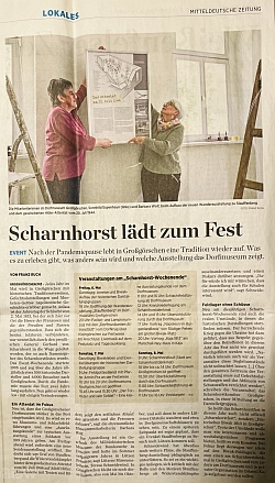 ”Scharnhorst lädt zum Fest” Mitteldeutsche Zeitung vom 05.05.2022 ”Scharnhorst lädt zum Fest” Mitteldeutsche Zeitung vom 05.05.2022