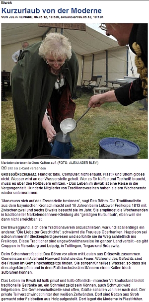 ”Kurzurlaub von der Moderne” Mitteldeutsche Zeitung vom 07.05.2012” ”Kurzurlaub von der Moderne” Mitteldeutsche Zeitung vom 07.05.2012”